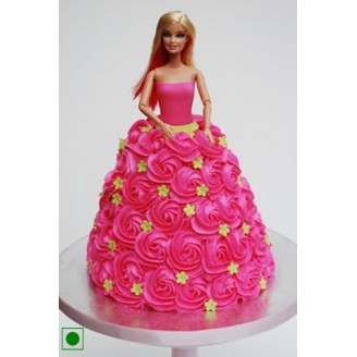 Barbie doll cake Online Cake Delivery Delivery Jaipur, Rajasthan